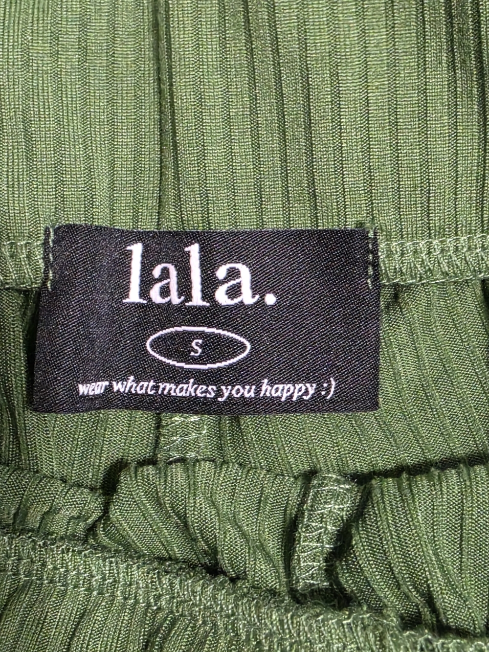 Dressed in LALA Olive Green Relaxed Tunic Tee With Shorts Set - Picture 4 of 5